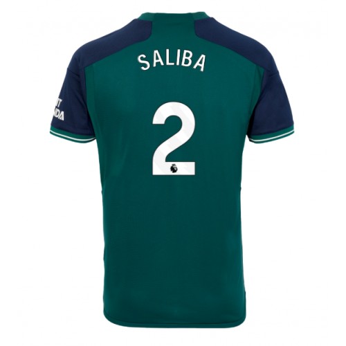 Pánský Fotbalový dres Arsenal William Saliba #2 2023-24 Třetí Krátký Rukáv